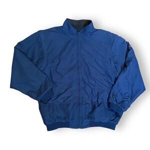 FootJoy FJ Reversible Fleece Full Zip Navy Jacket/Vest‎ Men M Removable Sleeves